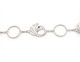 44" Silver Circle and Peacock Design Diamante Metal Waist Chain Belts for Women Fashion Accessory